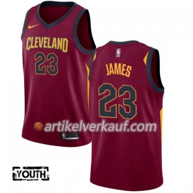 NBA Cleveland Cavaliers Trikot LeBron James 23 Nike 2017-18 Maroon Swingman - Kinder